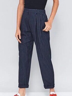 Urban Outfitters Navy Pinstripe Pants
